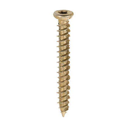 Timco Concrete Screws - TX - Flat Countersunk - Yellow - Box