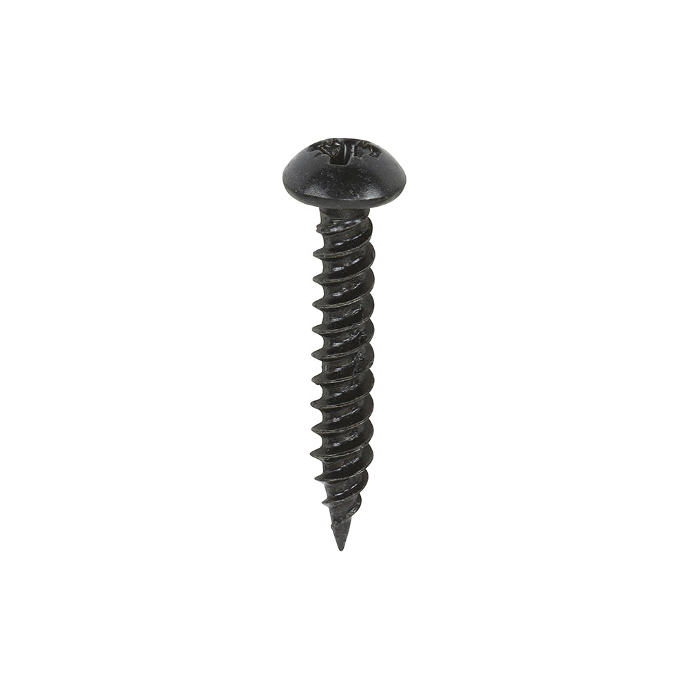 Blackjax Screw PZ2 RND Black - 8 x 1 | Box of 200