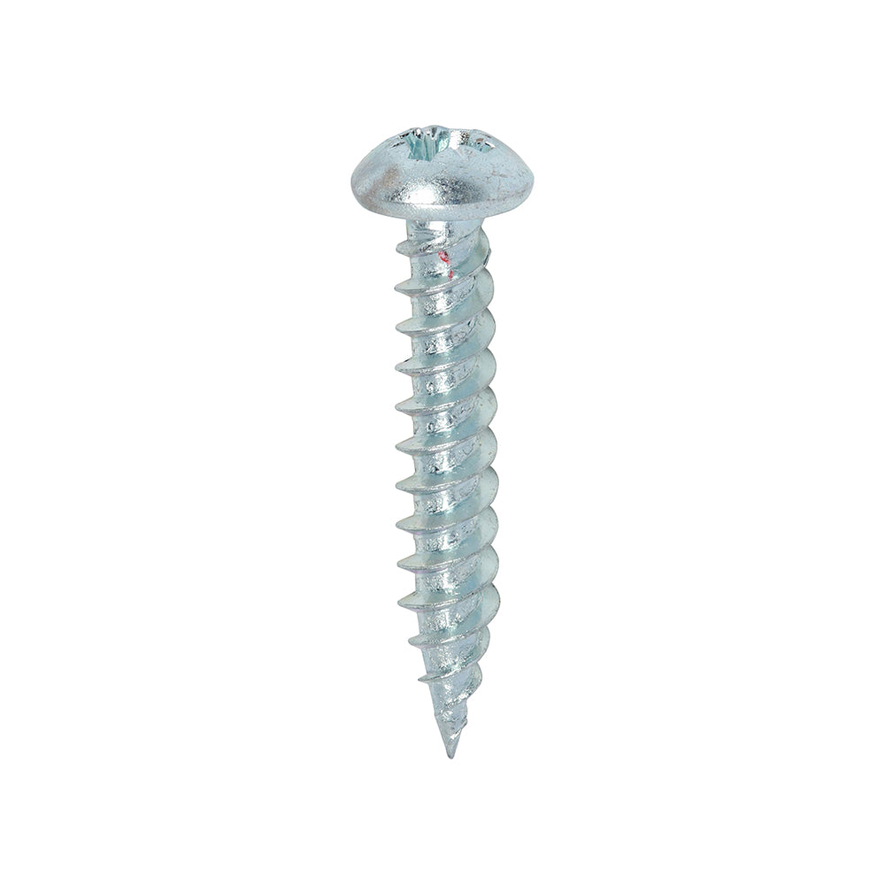Twin Woodscrew PZ2 RND Zinc - 8 x 1 | Box of 200