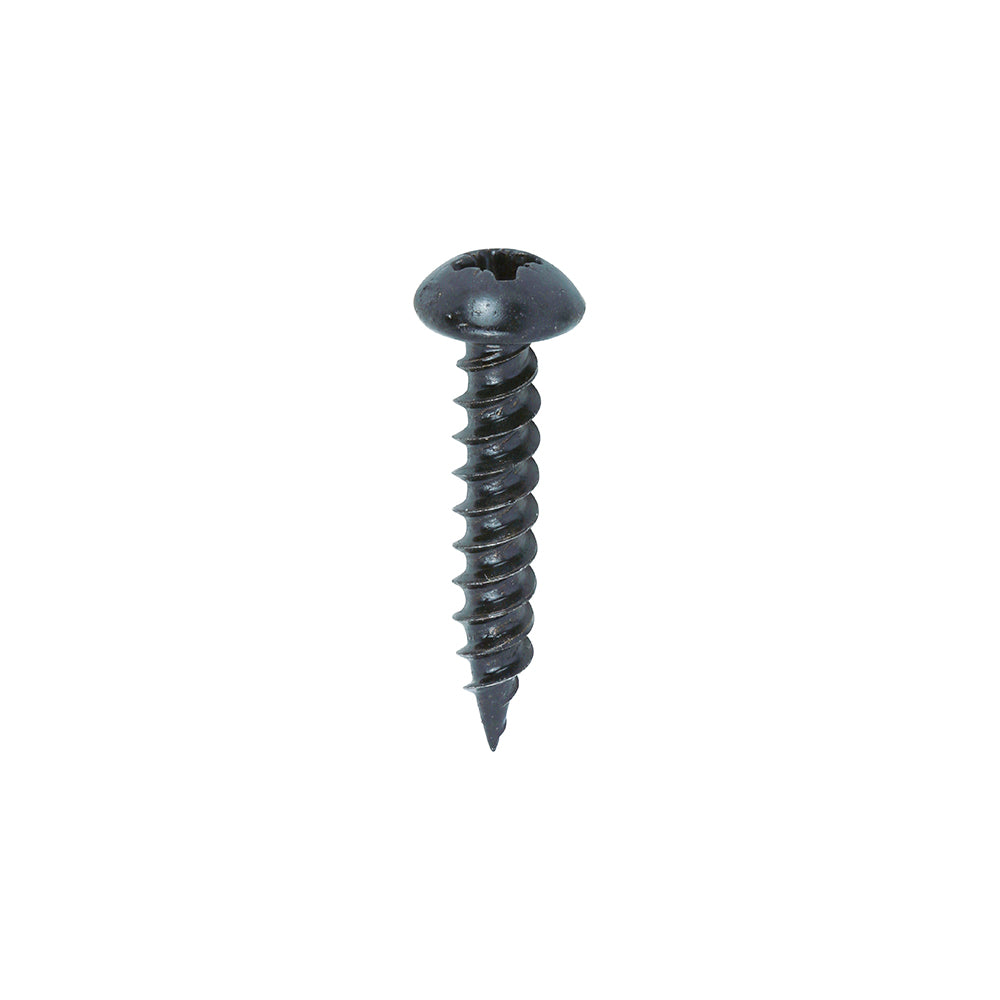 Blackjax Screw PZ2 RND Black - 10 x 1 | Box of 200
