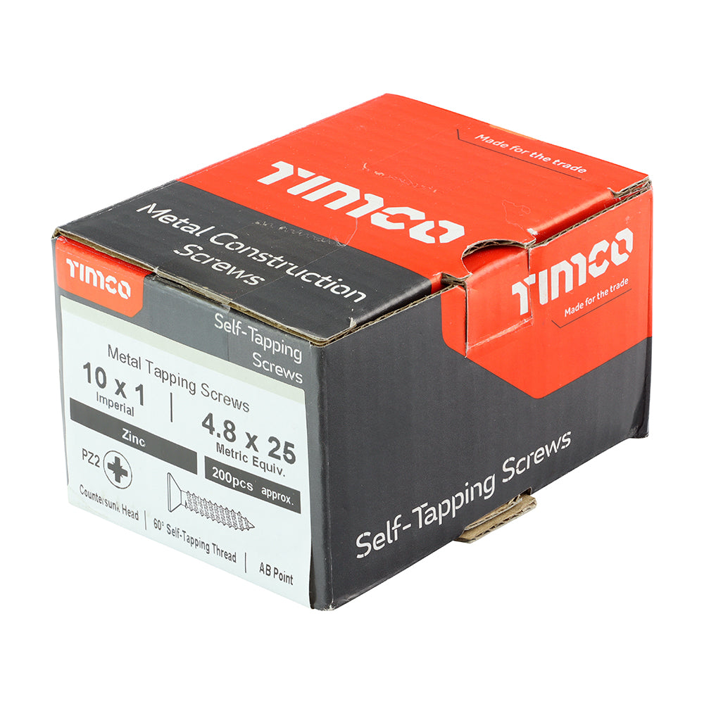 S/Tapping Screw PZ2 CSK Zinc - 10 x 1 | Box of 200