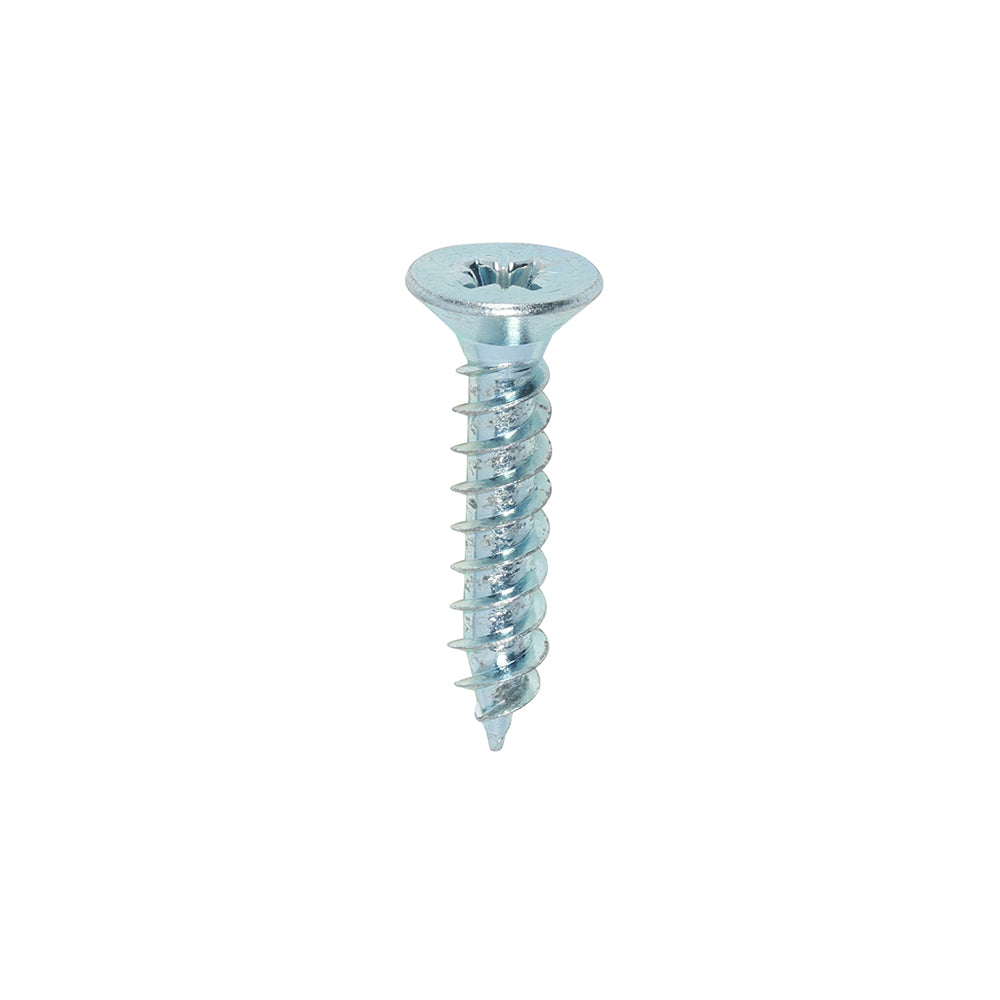 Twin Woodscrew PZ2 CSK Zinc - 10 x 1 | Box of 200