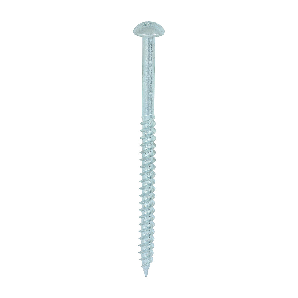 Twin Woodscrew PZ2 RND Zinc - 10 x 3 | Box of 200