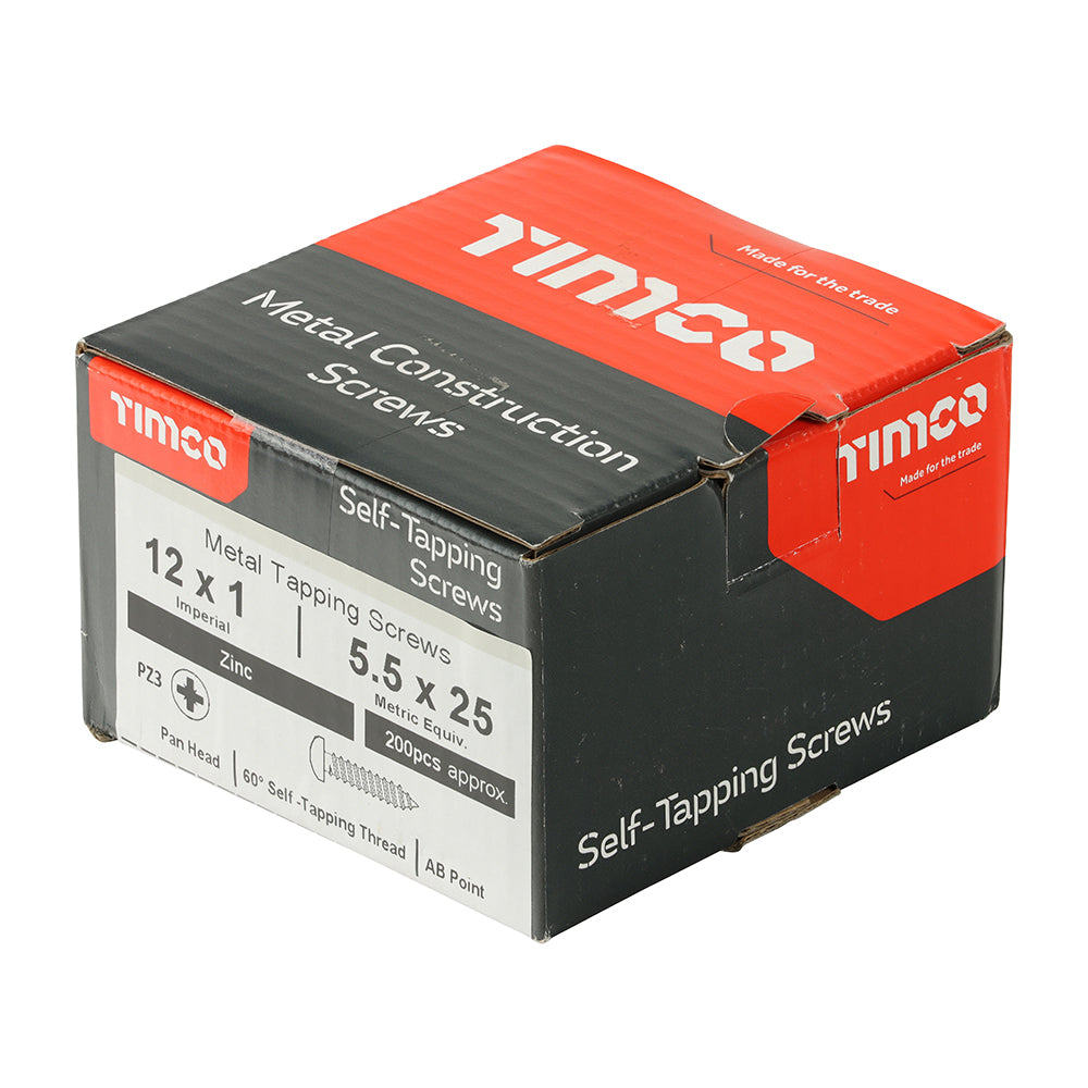 S/Tapping Screw PZ3 PAN Zinc - 12 x 1 | Box of 200