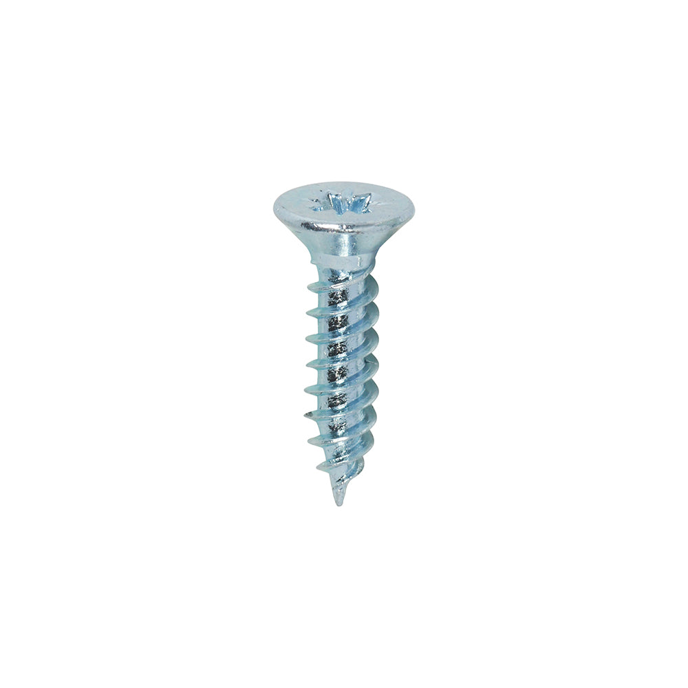 Twin Woodscrew PZ1 CSK Zinc - 4 x 1/2 | Box of 200