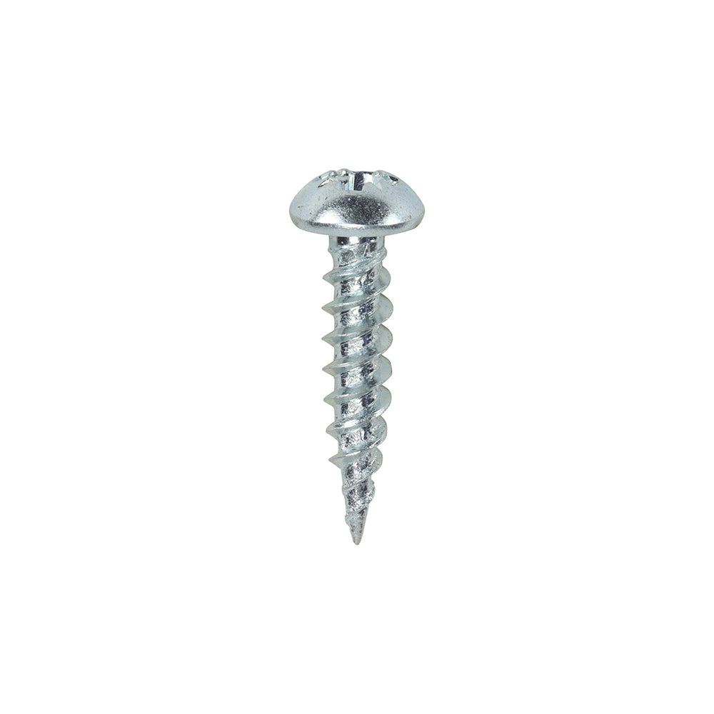 Twin Woodscrew PZ2 RND Zinc - 6 x 5/8 | Box of 200
