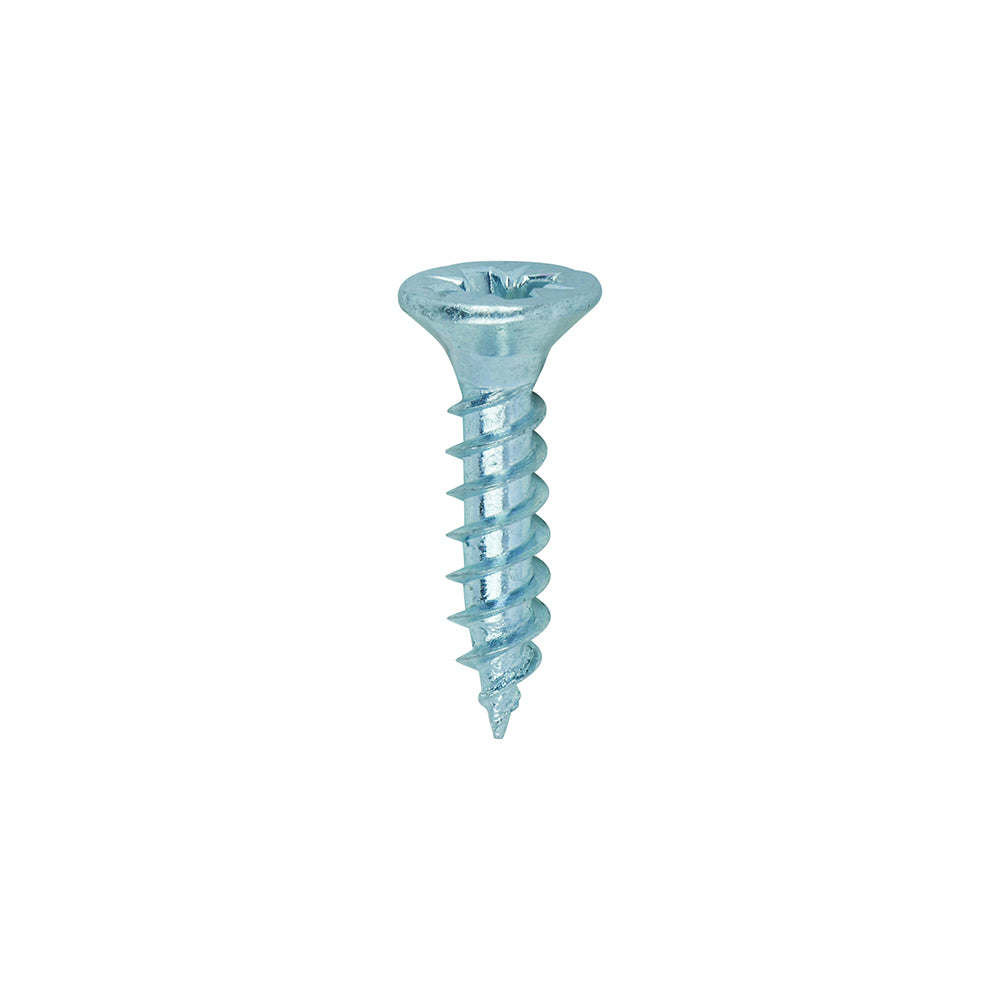 Twin Woodscrew PZ2 CSK Zinc - 6 x 5/8 | Box of 200