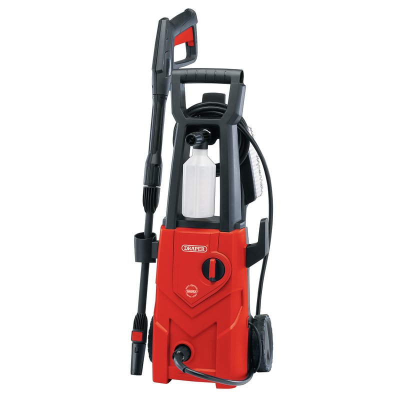 Draper Pressure Washer, 1600W, 135 Bar - Red