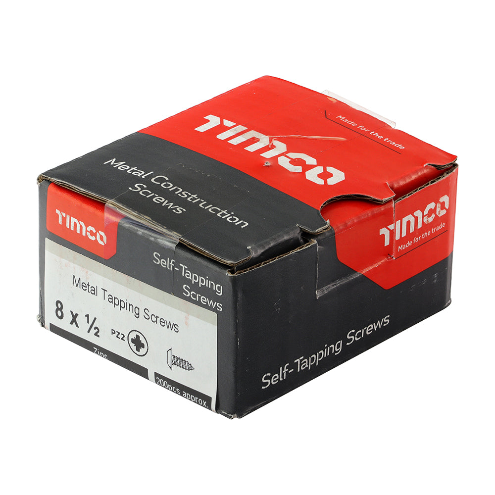S/Tapping Screw PZ2 FLG Zinc - 8 x 1/2 | Box of 200