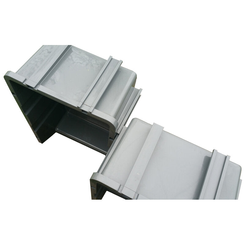 Stackable Grey Bin D 402mm x W 253mm x H 150mm Gwaza