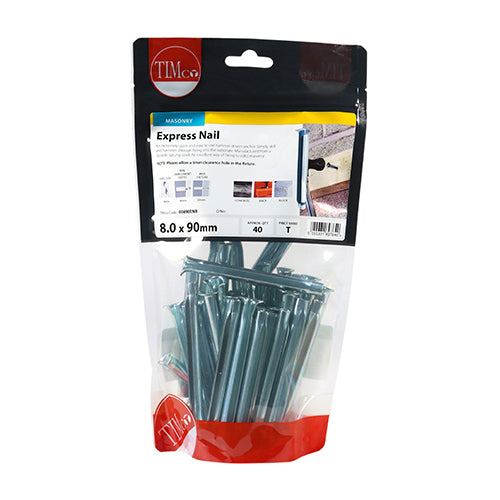 Express Nail - BZP - 8.0 x 90 | TIMpac of 6