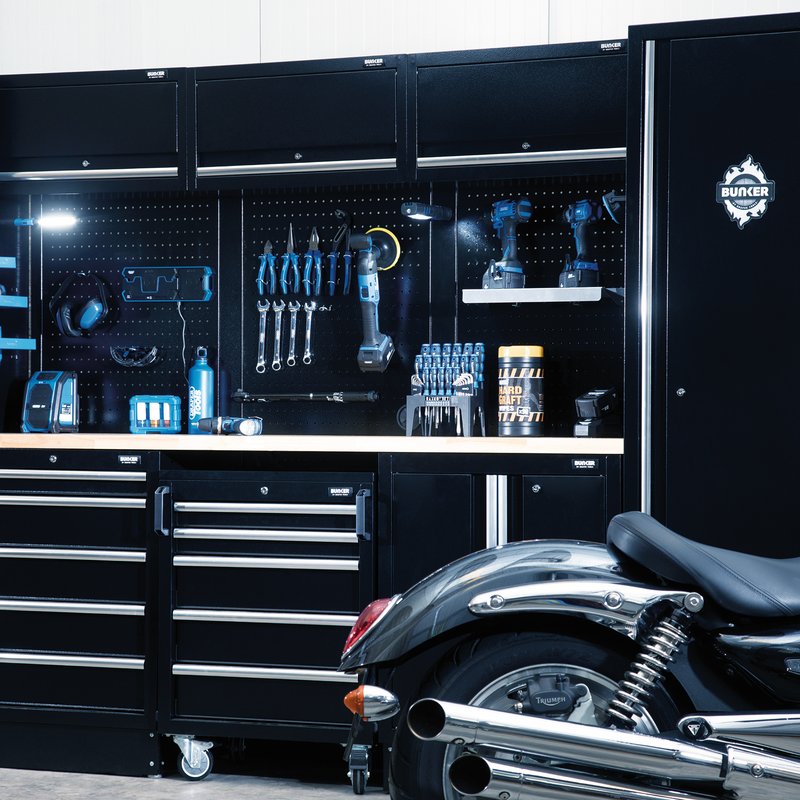 BUNKER® Modular Storage Combo with Hardwood Worktop (16 PIECE)