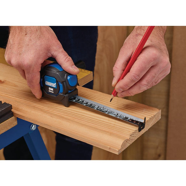 Draper Auto Lock Measuring Tape, 5m/16ft x 25mm