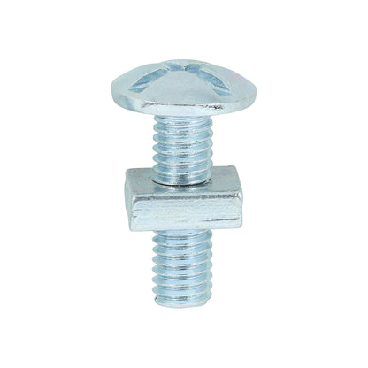 Roofing Bolts with Square Nuts - Zinc - Box