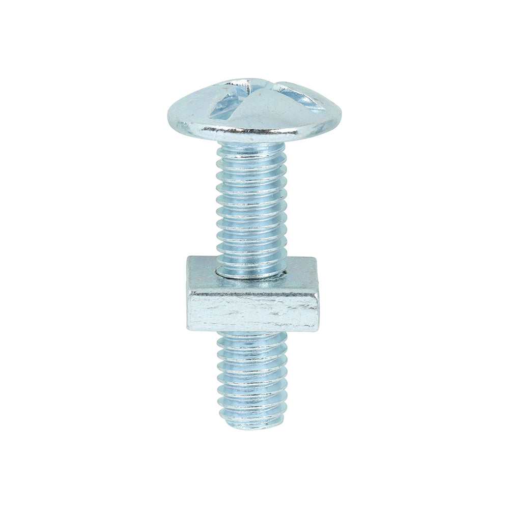 Roofing Bolts with Square Nuts - Zinc - Box