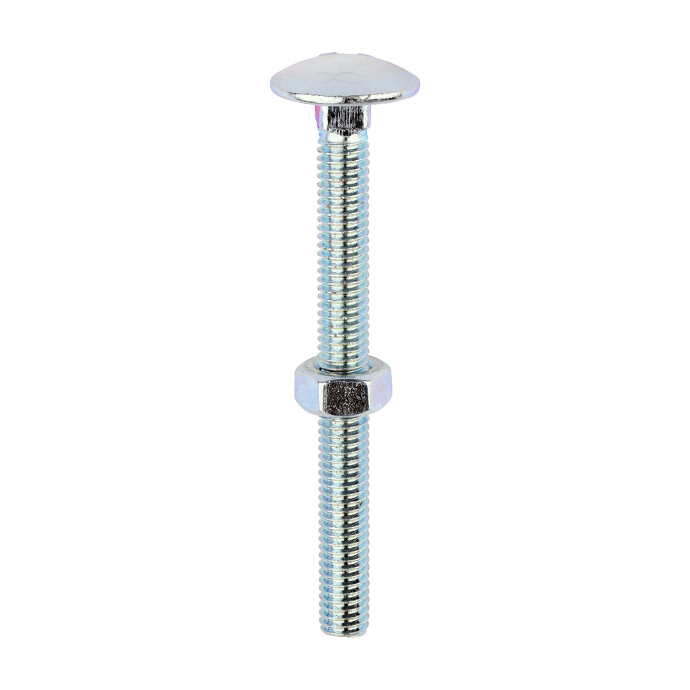 Carriage Bolt & Hex Nut - BZP - Box