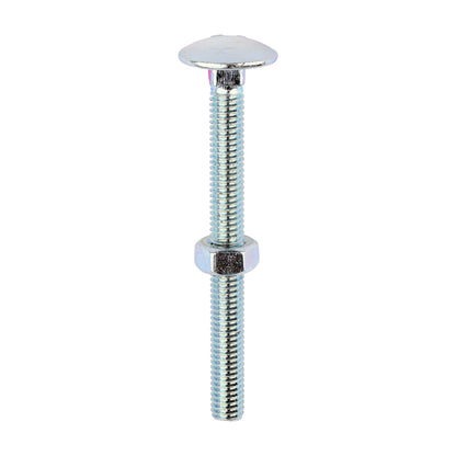 Carriage Bolt & Hex Nut - BZP - Box