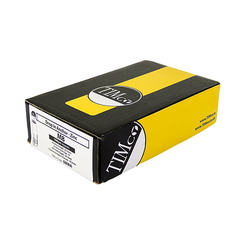 Drop In Anchor - BZP - M6 | Box of 100