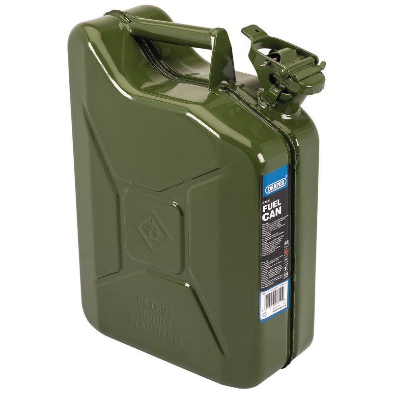 Draper Steel Fuel Can 10L Green