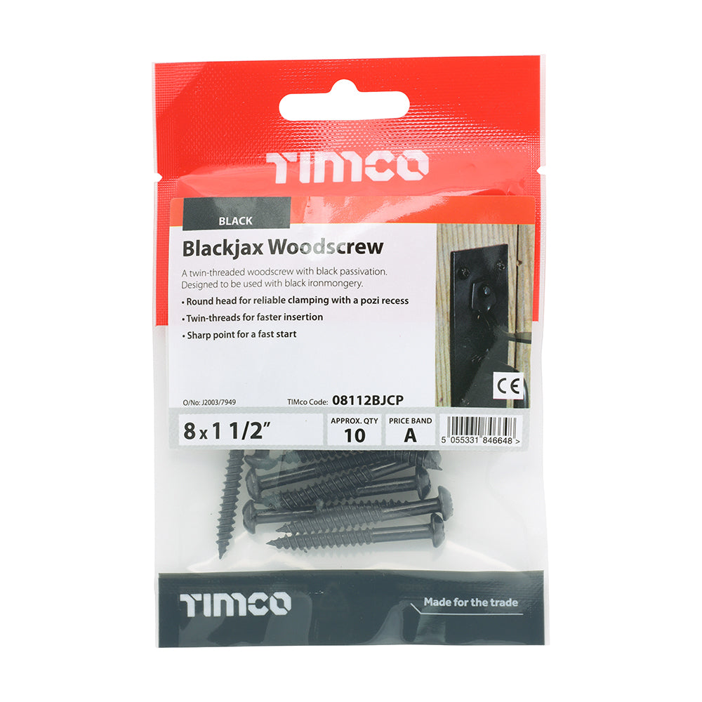 Blackjax PZ2 RND - 8 x 1 1/2 | TIMpac of 10