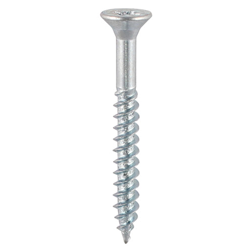 Twin Woodscrew PZ2 CSK - BZP - 8 x 1 1/2 | TIMbag of 350
