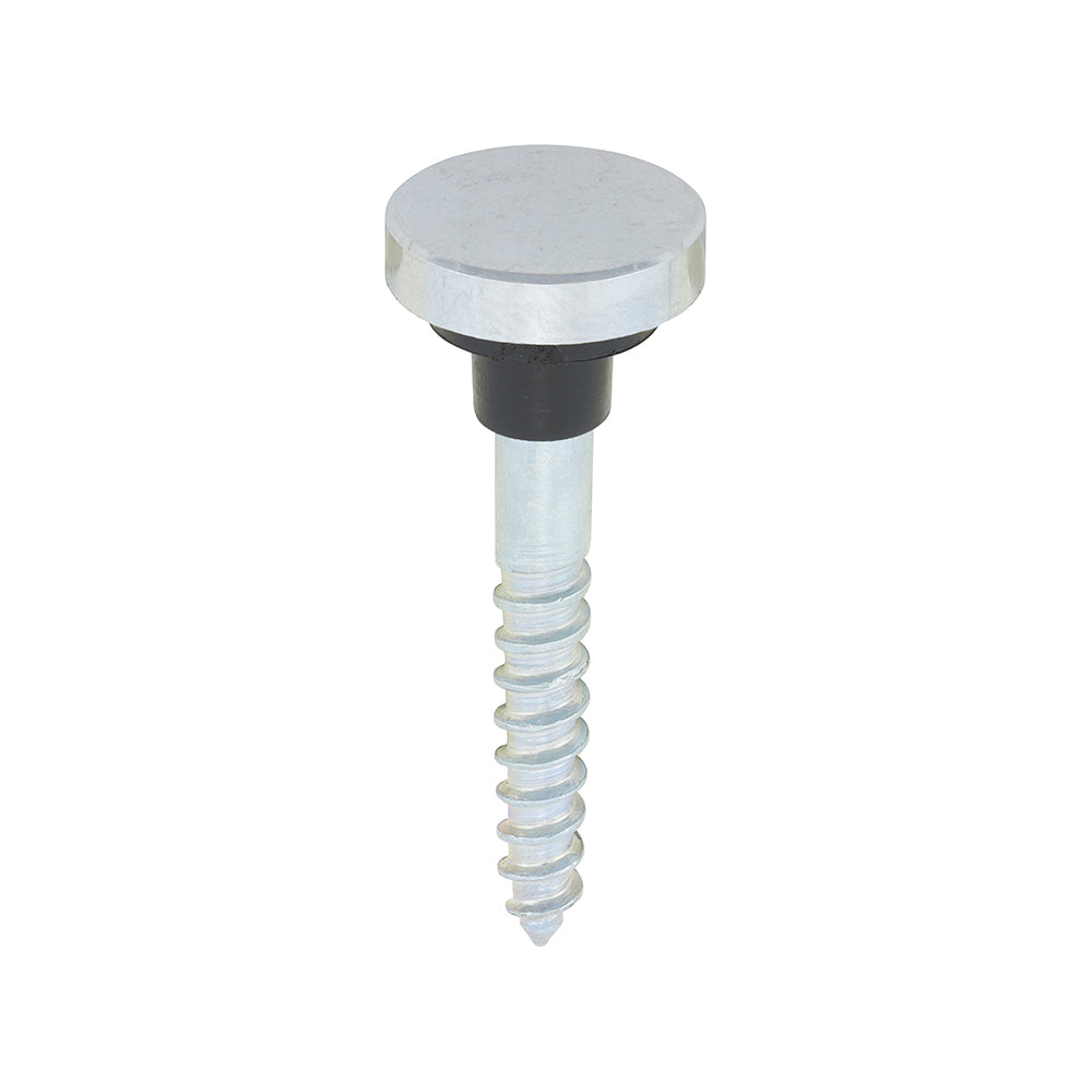 Mirror Screw Flat - Chrome - 8 x 1 1/4 | TIMpac of 10