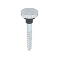 Mirror Screw Flat - Chrome - 8 x 1 1/4 | TIMpac of 10