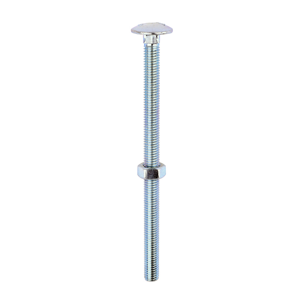 Carriage Bolt & Hex Nut - BZP - Box