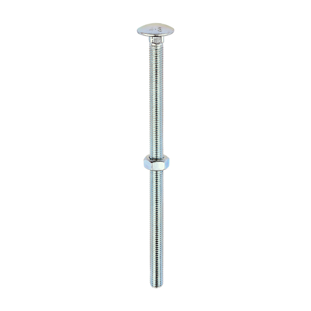 Carriage Bolt & Hex Nut - BZP - Box