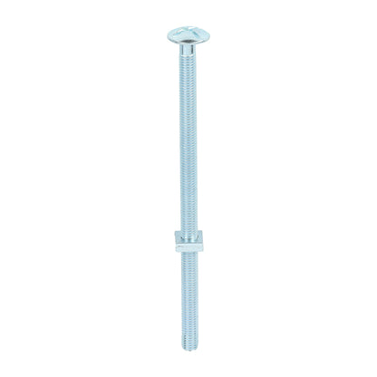 Roofing Bolts with Square Nuts - Zinc - Box