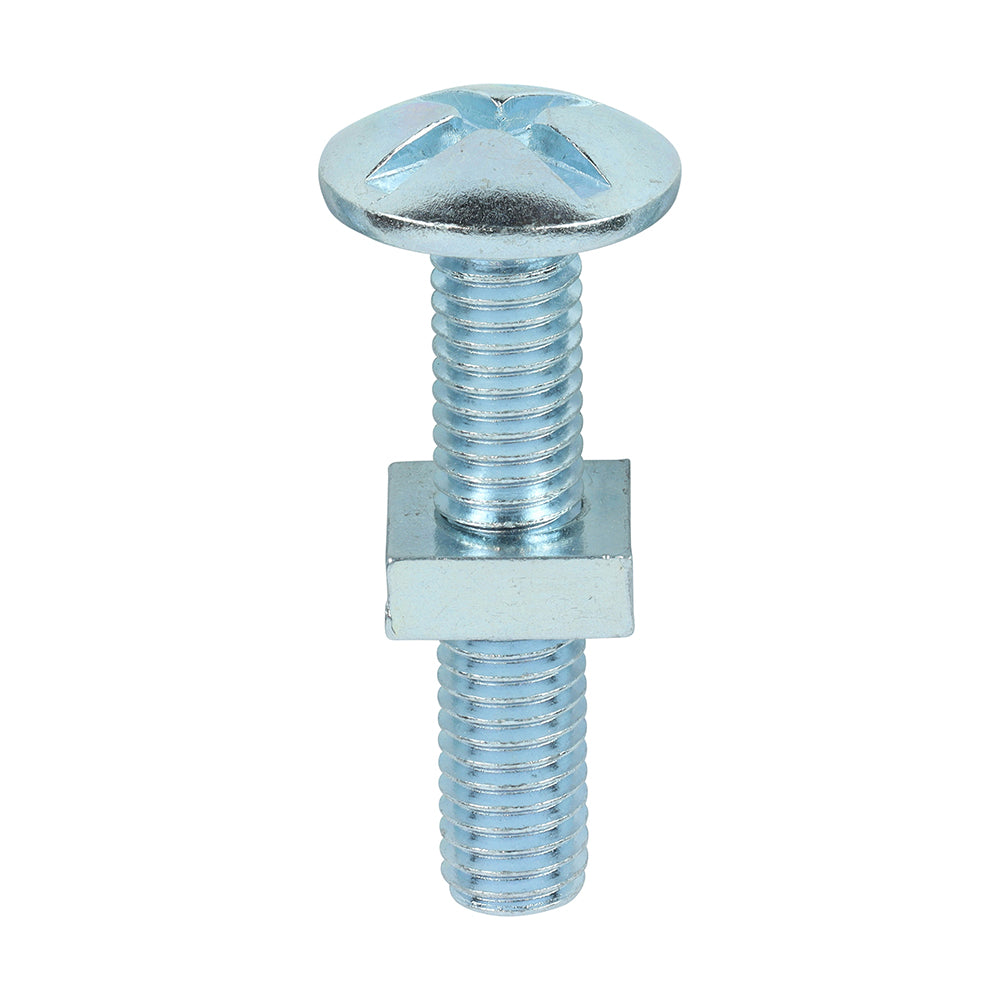 Roofing Bolts with Square Nuts - Zinc - Box