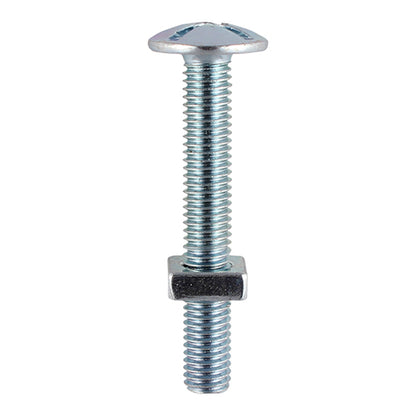 Roofing Bolts with Square Nuts - Zinc - Box