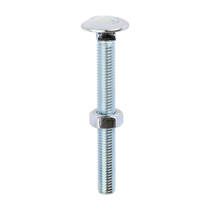 Carriage Bolt & Hex Nut - BZP - Box