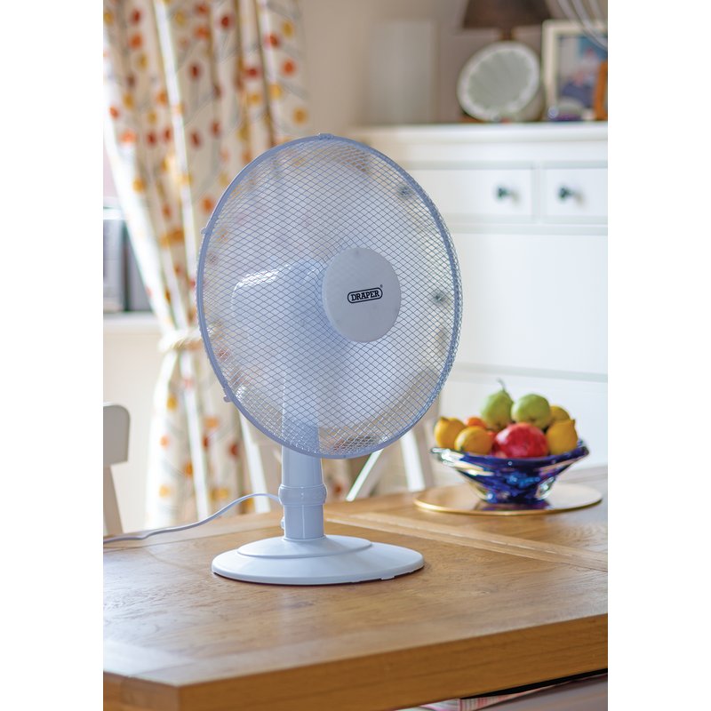 Draper 400mm/16" Desk Fan 230V 45W