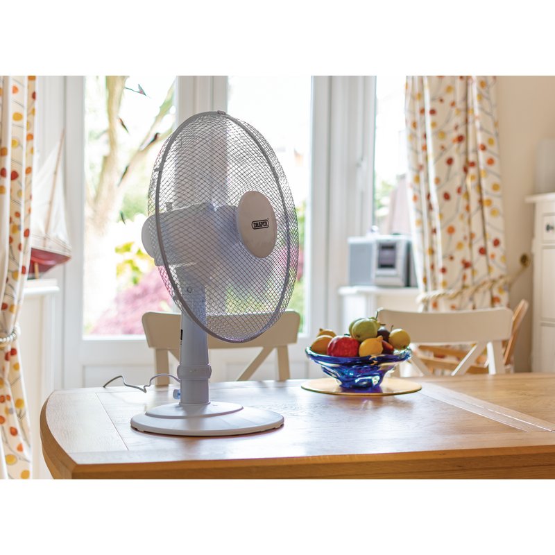 Draper 400mm/16" Desk Fan 230V 45W