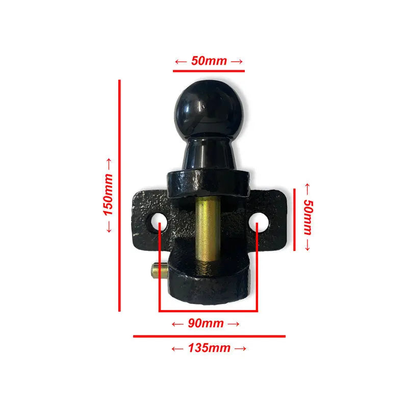 Tow Hitch Dual HD + Captive QR Pin 3000kg