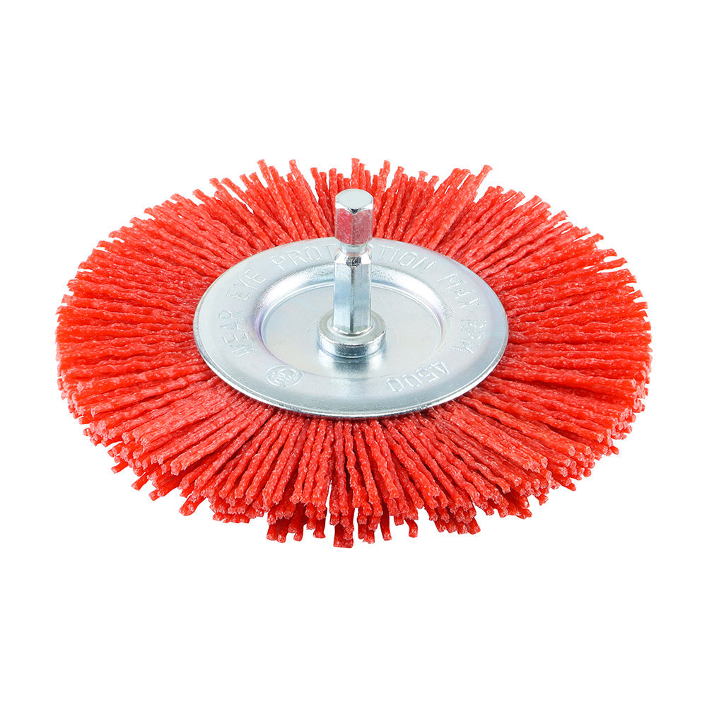 Timco Drill Wheel Brush - Nylon | 100mm Timco