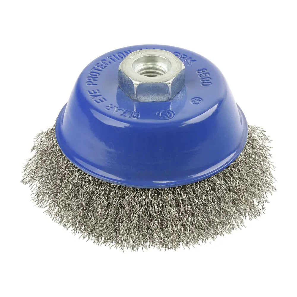 Timco Angle Grinder Cup Brush - Crimped Stainless Steel | 100mm Timco