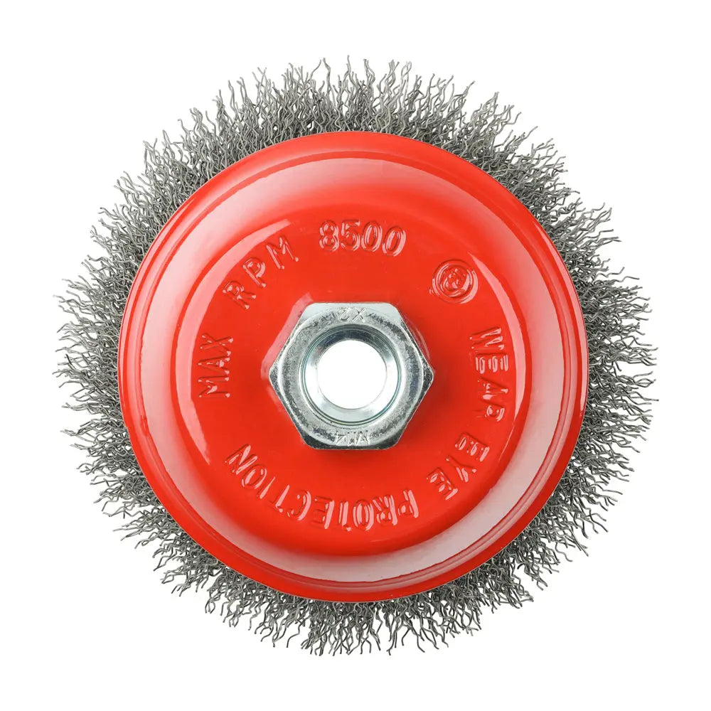 Timco Angle Grinder Cup Brush - Crimped Steel Wire | 100mm Timco