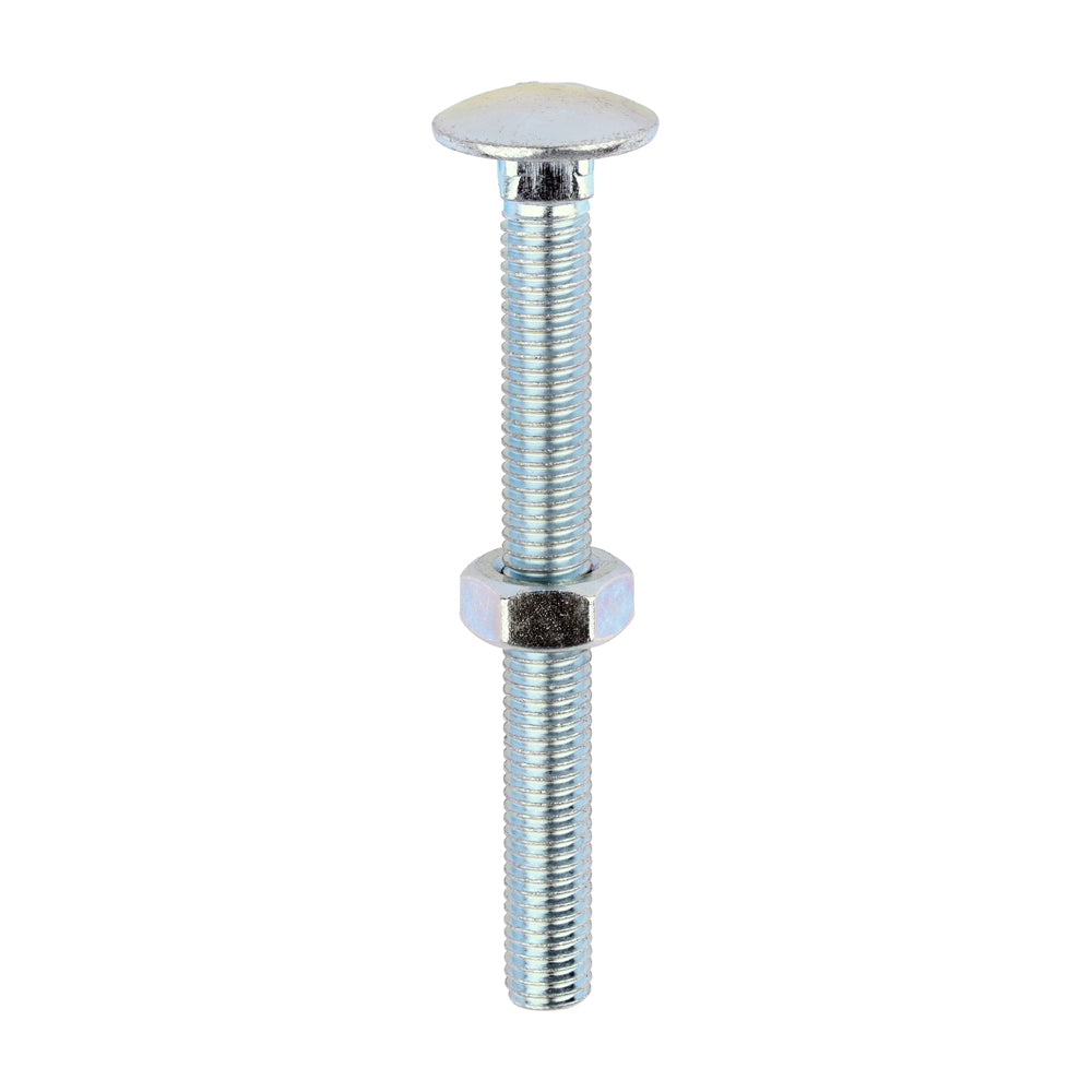 Carriage Bolt & Hex Nut - BZP - Box