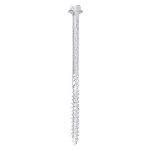 Timber Frame Screw HEX Silver - 10 x 100 | Bag of 10