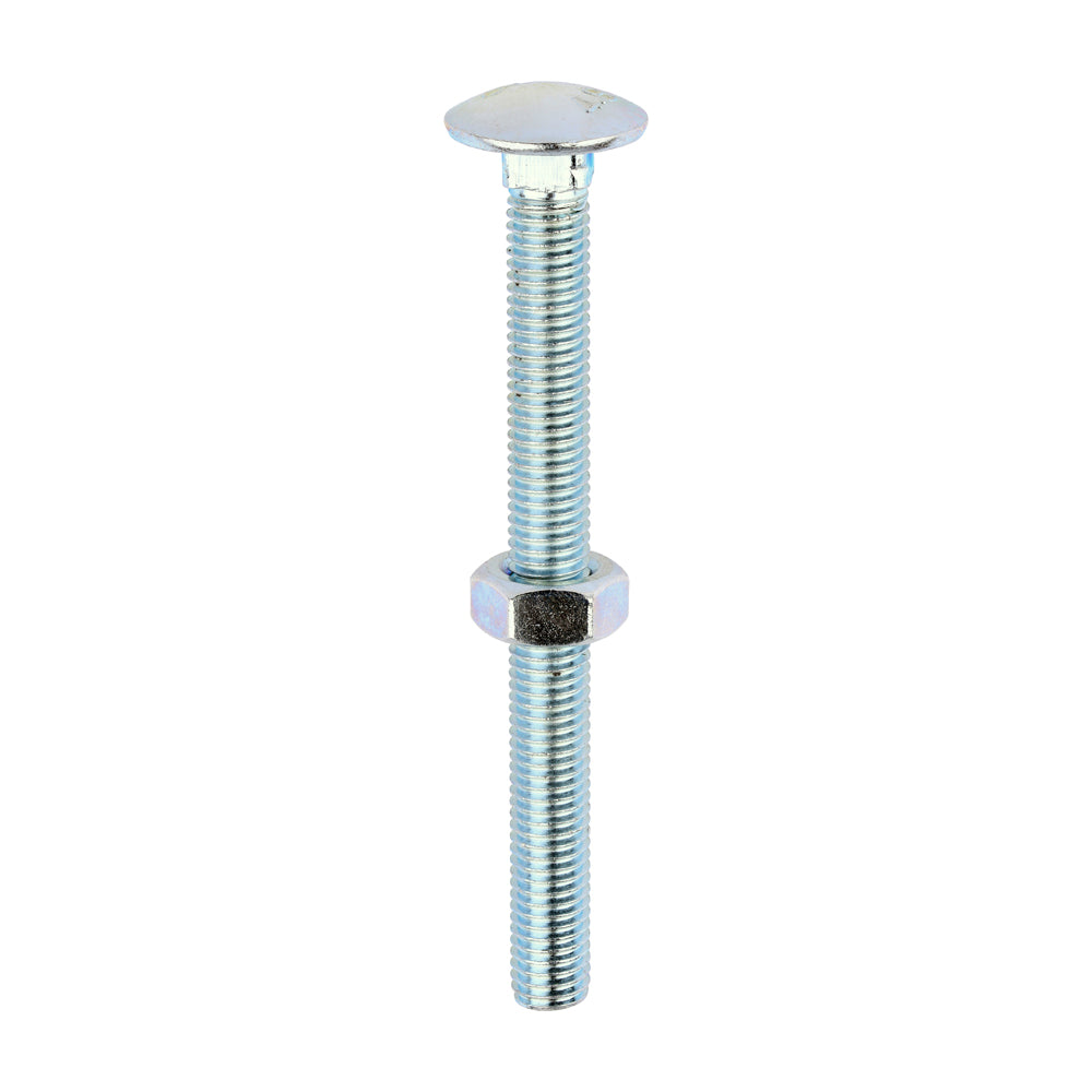 Carriage Bolt & Hex Nut - BZP - Box