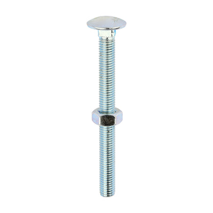 Carriage Bolt & Hex Nut - BZP - Box