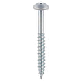 Twin Woodscrew PZ2 RND Zinc - 10 x 1 1/4 | Box of 200