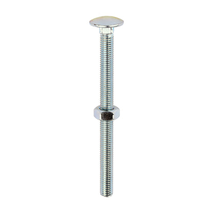 Carriage Bolt & Hex Nut - BZP - Box