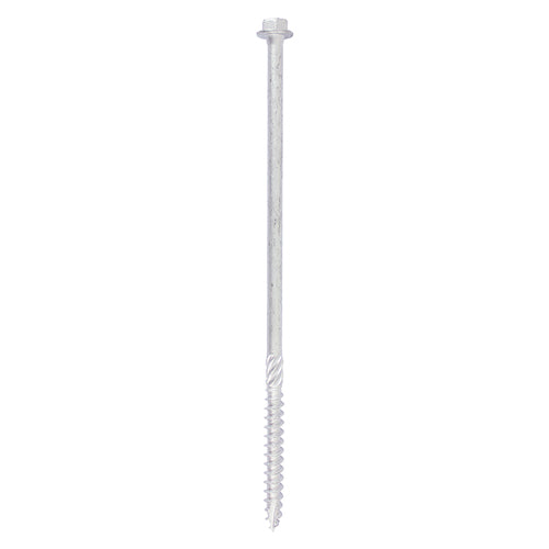 Timber Frame Screw HEX Silver - 10 x 160 | Bag of 10