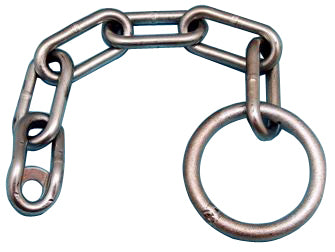 Safety Chain 400mm 5 Link 63mm ring for ball P5