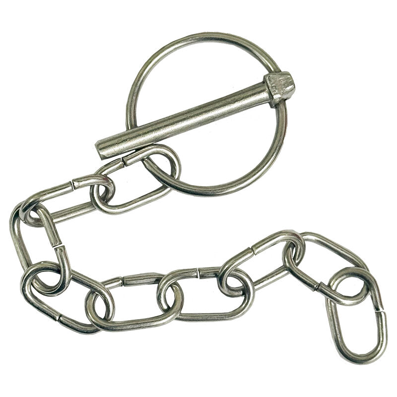 Linch Pin and Chain 6mm x 36mm Ring Stainless - Pack of 50 Gwaza