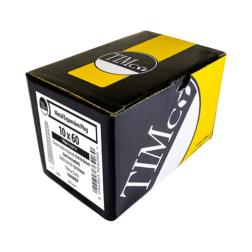 Metal Expansion Plug - ZYP - 10.0 x 60 | Box of 50