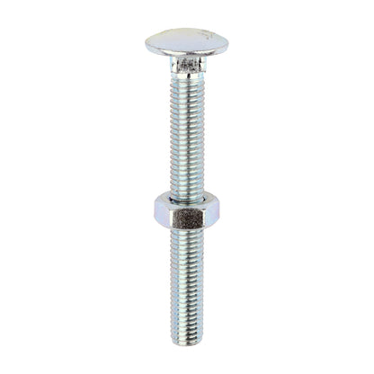 Carriage Bolt & Hex Nut - BZP - Box